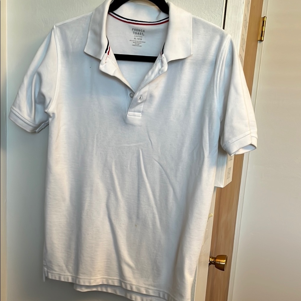French Toast Men's White Polo Shirt